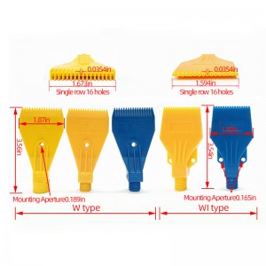 Plastová foukání vzduchu tryska