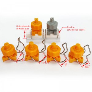 Plastovánastavitelná kulová svorka tryska