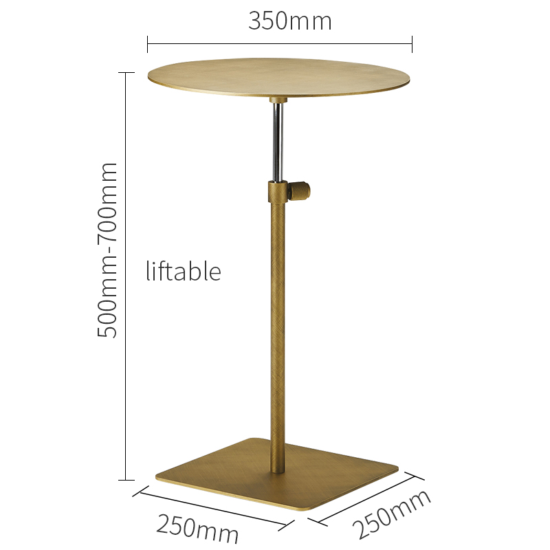 HOT PRODEJ NOVÝ DESIGN DESIGN GOLD SECOND TABLE MODERNÍ ZLATÁNÍ Nerezové oceli kulatý boční stůl Liftablenerezová ocel pohovka