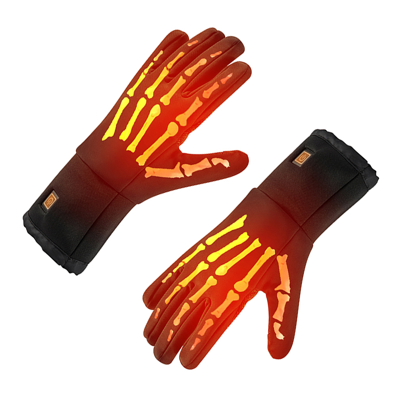 Elektrické vodotěsné teplé rukavice pro lyžování,nastavitelná teplota topných rukavic pro muže \\ t