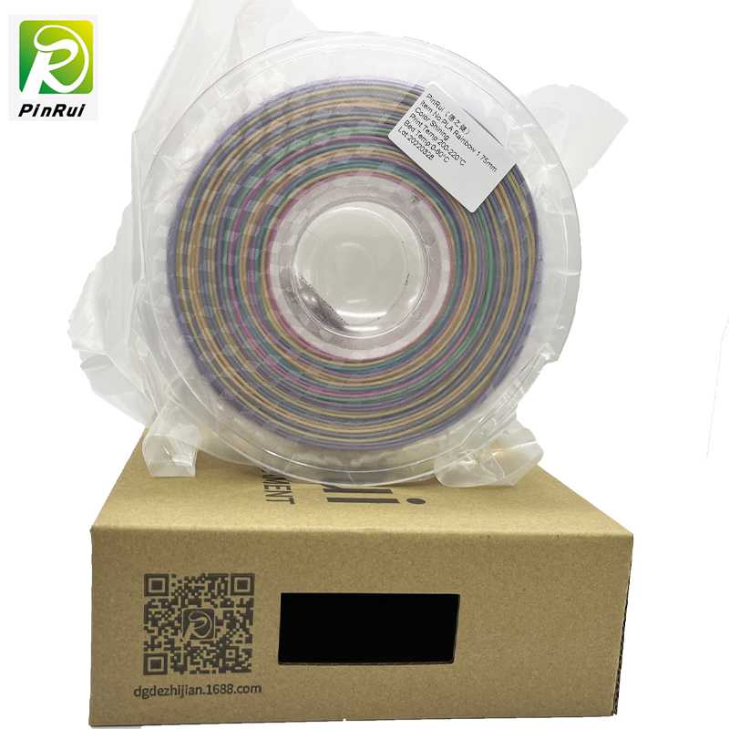 Pinrui třpytky pla 1,75mm 3D tiskárna vlákno jiskra blikající barva duha