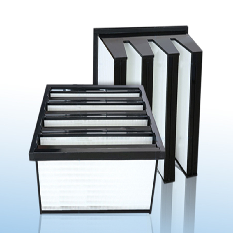 Střední účinnost plastový rám 592 x 592x 292mm mini-skládaný kompaktní 4 V bank HVAC vzduchový filtr