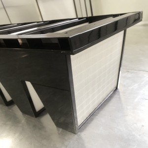 Střední účinnost plastový rám 592 x 592x 292mm mini-skládaný kompaktní 4 V bank HVAC vzduchový filtr