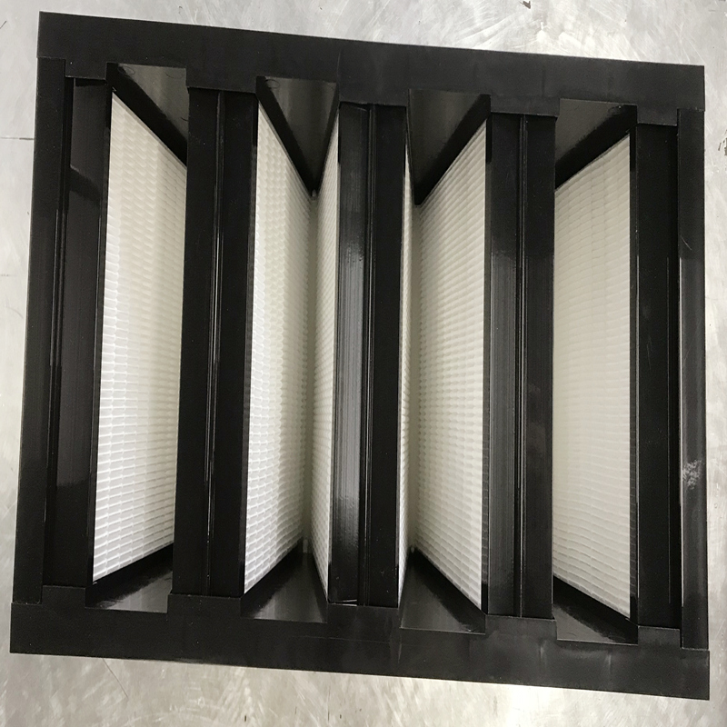 Střední účinnost plastový rám 592 x 592x 292mm mini-skládaný kompaktní 4 V bank HVAC vzduchový filtr