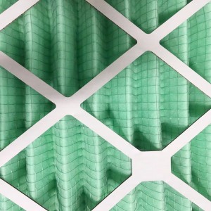 Merv8 Papírový rám Primární efektivita Pre Panel HVAC Vzduchový filtr pro hospodářská zvířata