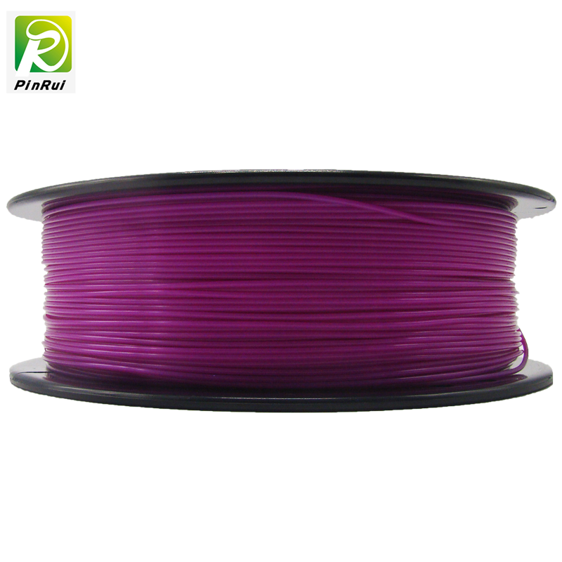 PIRUI Vysoká kvalita 1kg 3D PLA tiskárna vlákna transparentní fialová barva