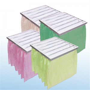 F5-F9 MIDIUMIE Efektivita Pocket Filtrační taška HVAC Vzduchový filtr pro čistou místnost