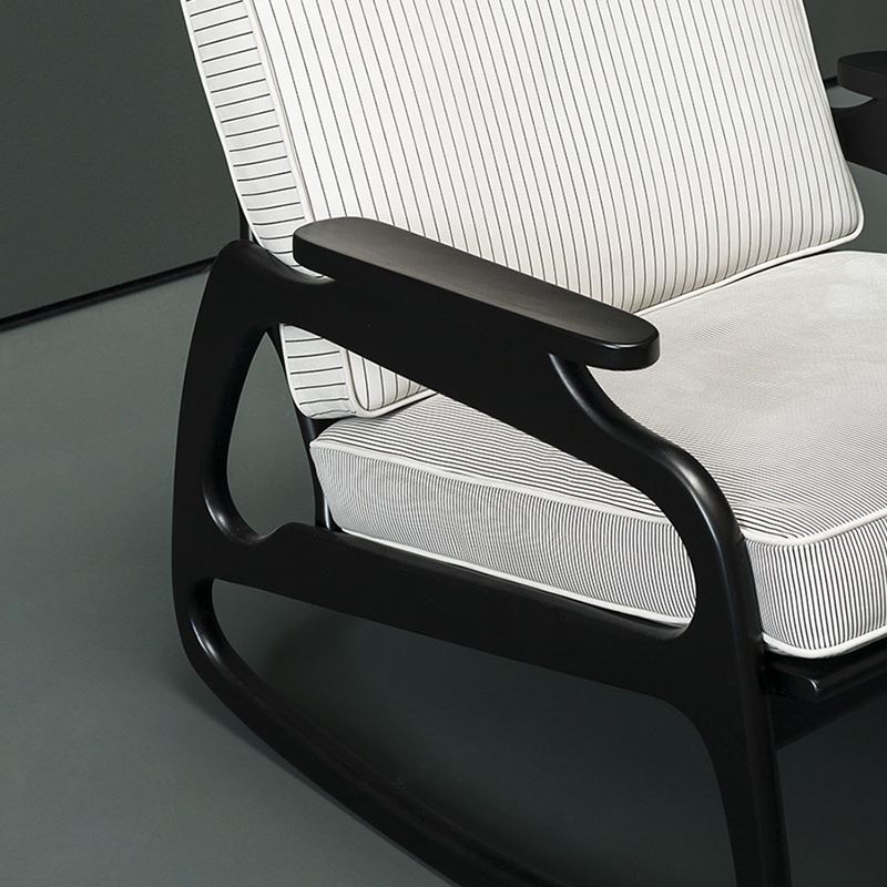 Francouzský dřevěný rám tkanina Jednolůžkový rozkládací sedačka moderní lounge Accent židle pro obývací pokojnábytek