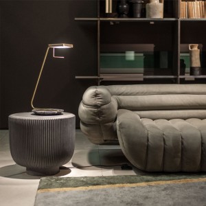 Průmyslové venkovní sklolaminát mísa tvar konec tabulky centrum kulatý moderní konferenční stolek sada obývacího pokojenábytek