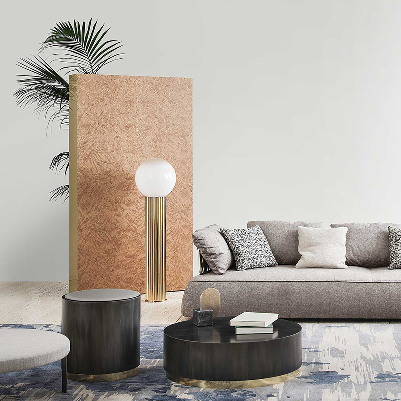Italský design Moderní luxusnínerezové oceli Konferenční stolek kulatý postranní stůl pro obývací pokojnábytek