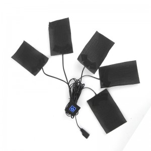 Výrobce Vysoce kvalitní 5V 7.4V Elektrické uhlíkové vlákno pro oděvní bundu