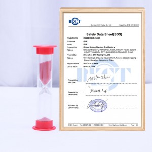 6 ks Plastový písek časovač Suggrancy přesýpací hodiny Sand hodiny Časovač 30 secn 1 min/2 minutyn3 minutn 5 min