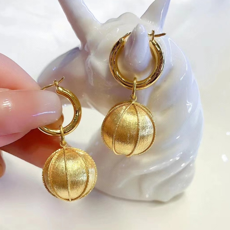 Tuochen šperky 18K žluté zlato připraven k lodináušnice pro ženy