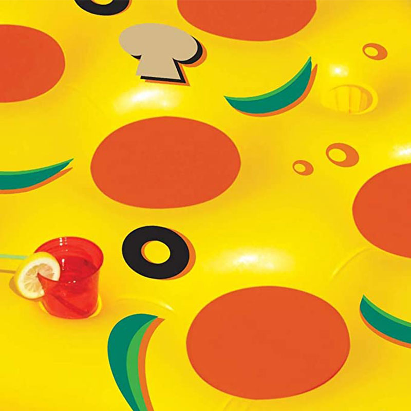 PVCnafukovací velký dospělý plovák pizza plovák, vodní hračka pro bazén, pláž