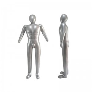 Nafukovací PVC mužský manekýn model, plná velikost s hlavou a pažemi, plastové plné tělo manekýn