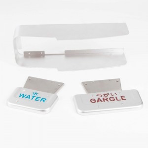 Desky s razítkem hliníku s barvou