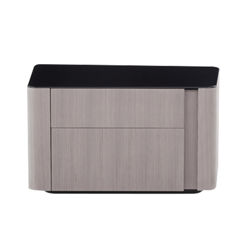 Vysoce kvalitní ozdobený italský hotel ložnice zásuvkanábytku Noční stojan Velvet Modern Luxury Bedside Table Noční stolky