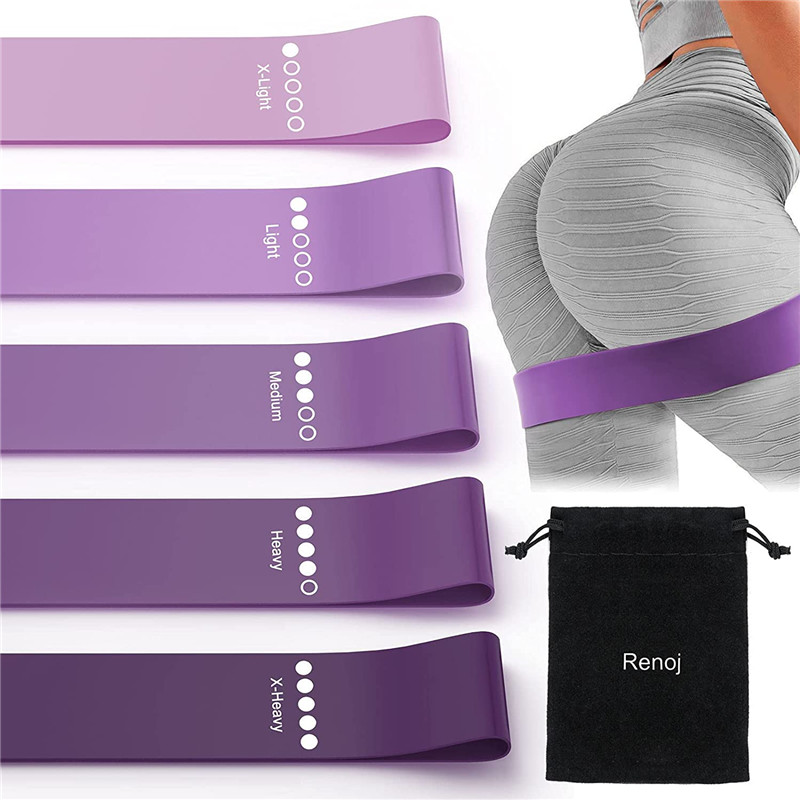 Jógový odpor gumové pásy vnitřní venkovní fitness vybavení 0,35 mm-1,1 mm pilates sportovní trénink elastické pásy