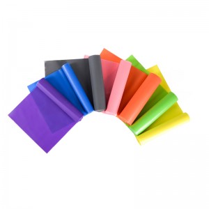 Cvičební pásma, dlouhé odporové pásma, sportovní jógové elastické pásy přírodní elastické cvičební vybavení pro fyzikální terapii, pilates, protažení, jógu, tréninkové trénink.