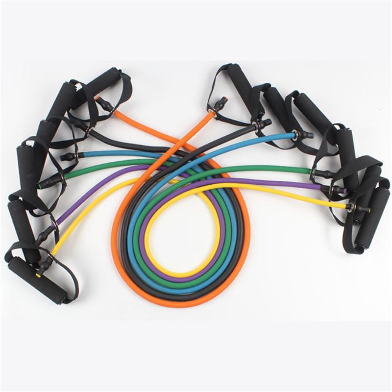 Odolná pásmo jóga cvičení Elastická skupina Fitness Pull Rope Pilates Training Expande Trubs for Gym Home Síla tréninku