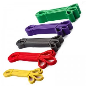 5-120 lb žlutá červená černá černá fialová zelená jóga odpor gumové elastické pásy vnitřní venkovní fitness vybavení Pilates Sport trénink