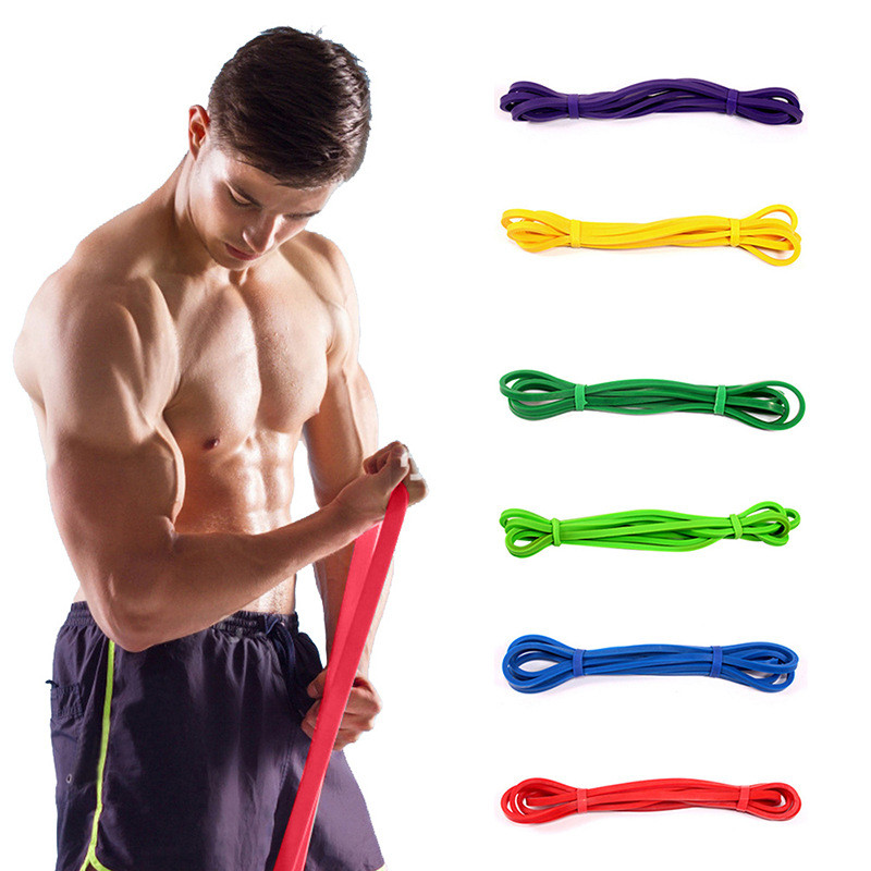 5-120 lb žlutá červená černá černá fialová zelená jóga odpor gumové elastické pásy vnitřní venkovní fitness vybavení Pilates Sport trénink