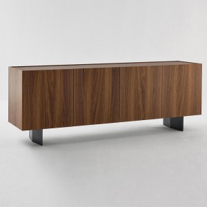 Nordic Modern Modern Walnut Wood příborník Dřevěná skříňka TV skříň obývacího pokoje