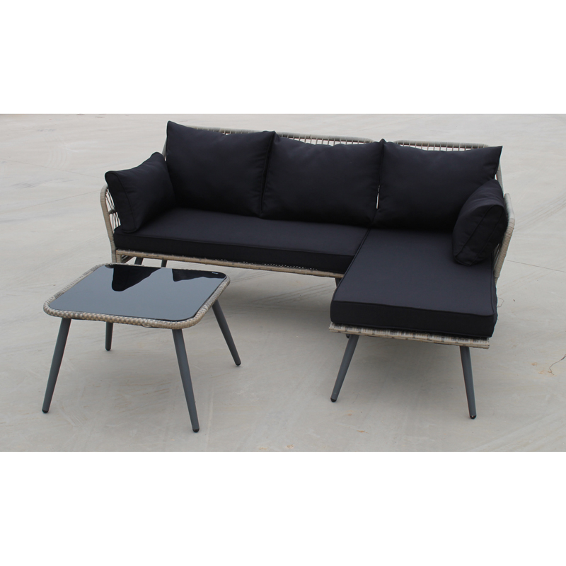 Ocelová 3PCS KD SOFA SET N-005KD