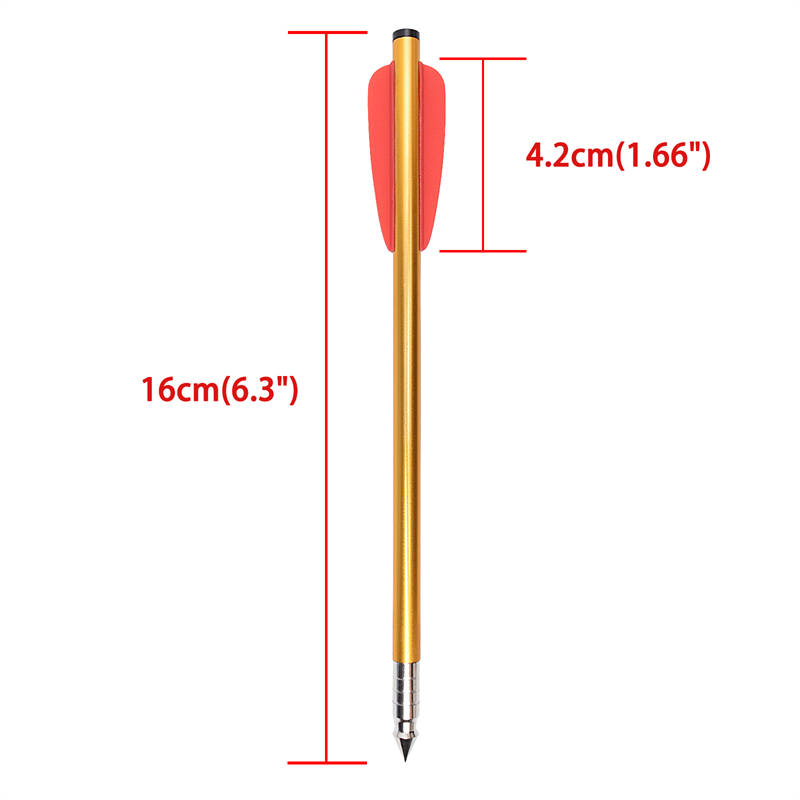 Elongarrow 160mm zlatý barevný šachta hliníková pistole kuše šrouby šipky