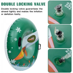 Nafukovací sněhové trubice pro sáňkování těžký, sněhové sáně pro děti a dospělé, sáňkaly děti se dnem