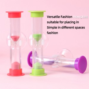 Továrnana horký prodej barevné mini 135min plastové pískové časovač přísavkyna přesépení hodin