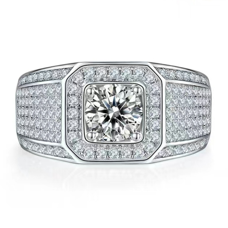 Zapojení S925/18K/14K/10K s moissanite/Real Diamond for Man