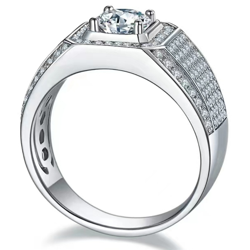 Zapojení S925/18K/14K/10K s moissanite/Real Diamond for Man
