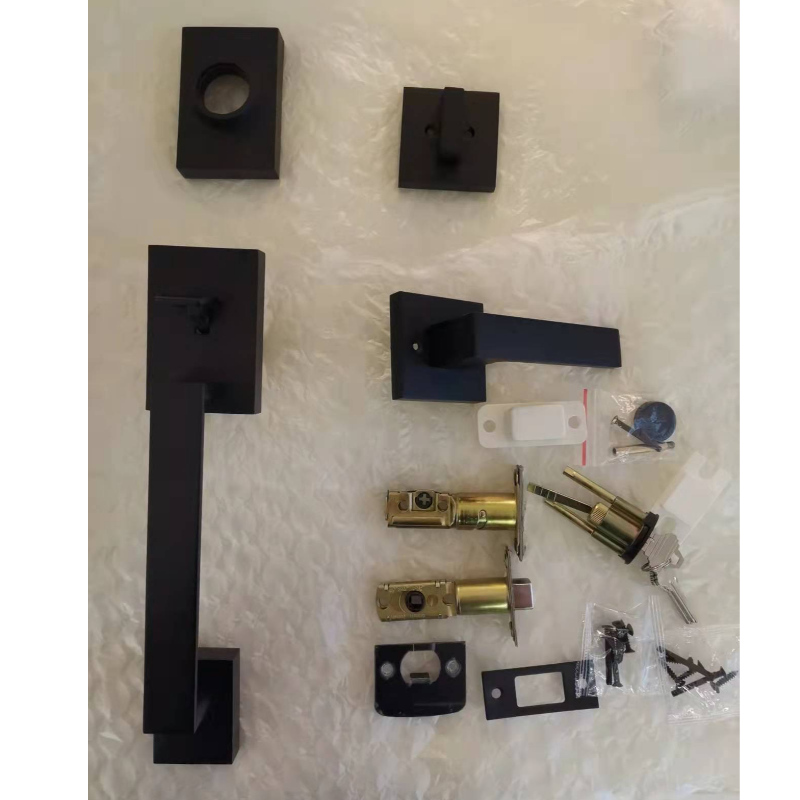 8003 Black Heavy Duty Front Door vstupní údržba s jediným slepá ulicí, vstupní sada zámku