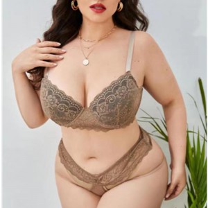 Sexy spodní prádlo sada lase pasového pásu vroubkovaná podprsenka se speciálním sexy hip čtvercovým designem