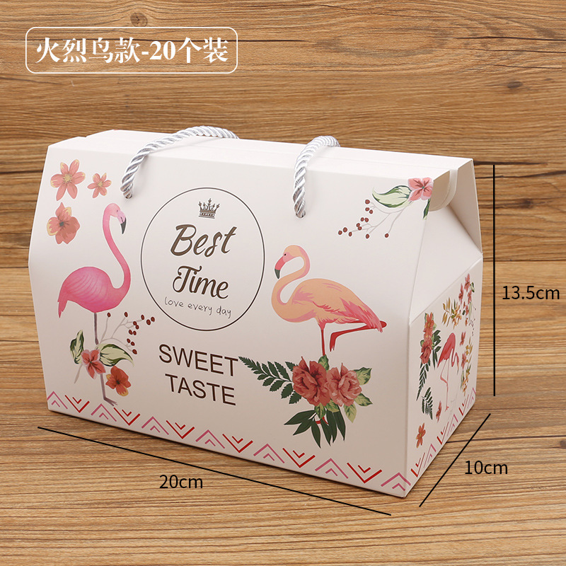 Vysoce kvalitní měsíční dort balení krabice Snowflake Crisp Tote Bag Nougat One Libra Creative sušenka dárková krabička ručně vyrobená