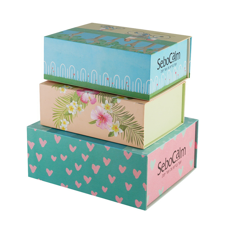 Magnet skládací flip kniha ve tvaru butiku dárkové box šátek krabice dárková krabice High-end vázaná kartonová krabice Přizpůsobení