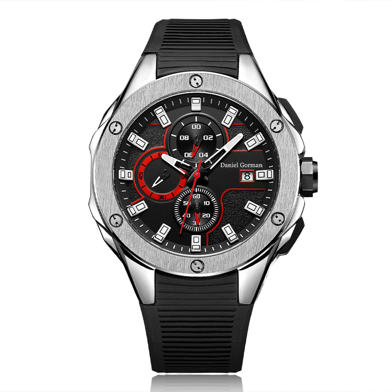 Značka Daniel Gormantop Luxury Sport Watch Men Vojenské hodinky Blue Rubber popruh Automatic C Watches RM2205