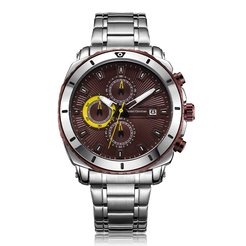 Dniel Gorman znerezové oceli Luxusní vodotěsná křemenná značka OEM Hands Hands Wristwatches Vlastní logo zápěstí Watch