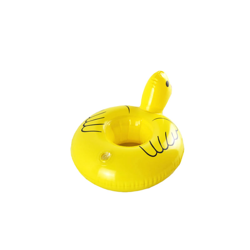 Nafukovací mini žlutý kachnínápoj Floatsnafukovací kachní pohár kachen, držák bazén partynafukovacínápoj plováků