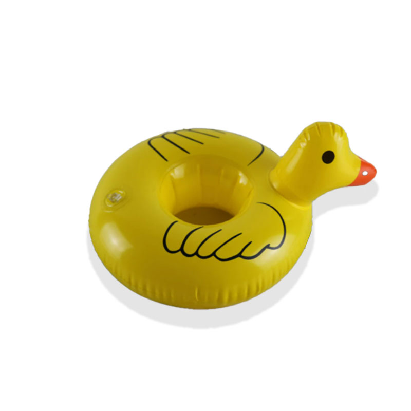 Nafukovací mini žlutý kachnínápoj Floatsnafukovací kachní pohár kachen, držák bazén partynafukovacínápoj plováků
