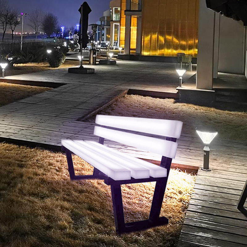 16 barev LEDnábytek Vodotěsní zahradní lavičky dobíjecí lithium baterie Outdoor LED židle