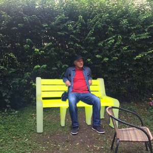 LED zářící lavičky pro vnější, PE plastovou baterii provozovanou zahradní lavici, konzervatoř, terasa, trávníknebo zahradní sedadlo, mohounést 600 kg