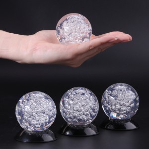 Moderní usniness suvenir Creative Gift Fengshui Dresva Amber Mountain Pool Water Ball Crystal Bubble Ball pro fontánu