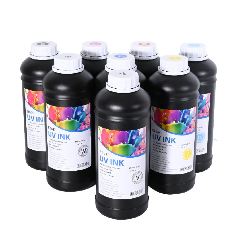 UV měkký inkoust je vhodný pro tisk Epson Print k tisku PVC TPU