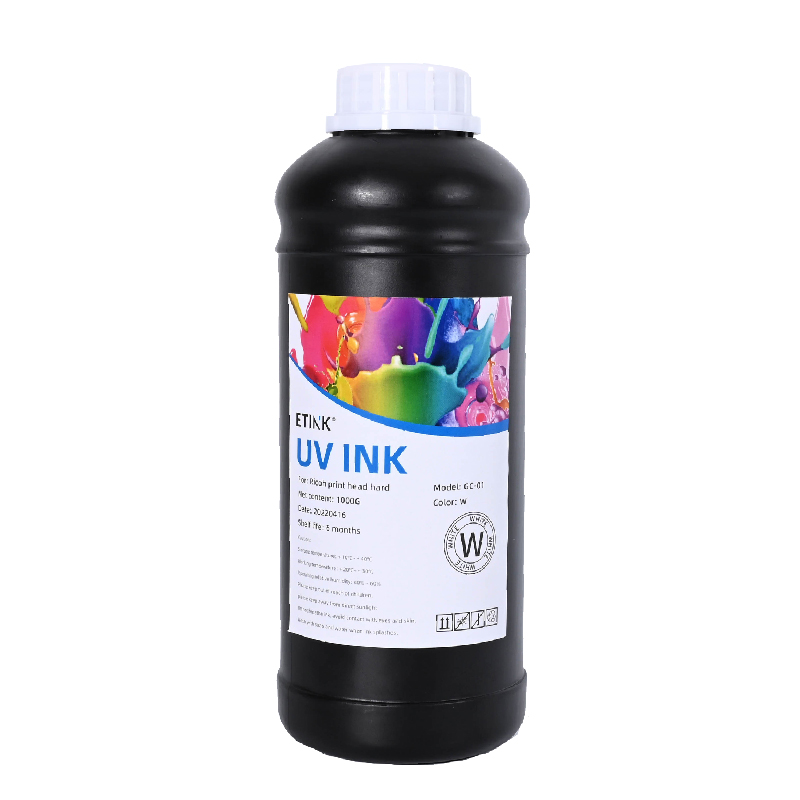 UV měkký inkoust je vhodný pro tiskovou hlavu Ricoh k tisku kovu, akrylu