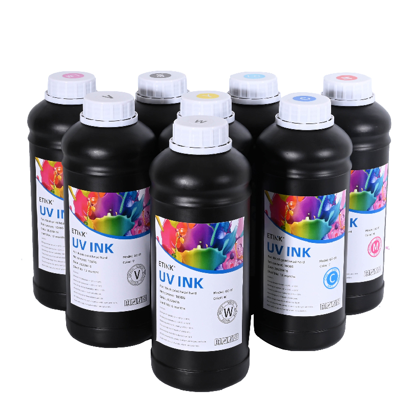 UV měkký inkoust je vhodný pro tiskovou hlavu Ricoh k tisku kovu, akrylu