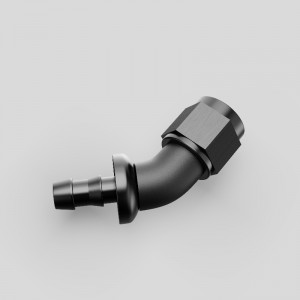 Jeden kus plný tokunepřetržitý barb push lock hadic končí montáž