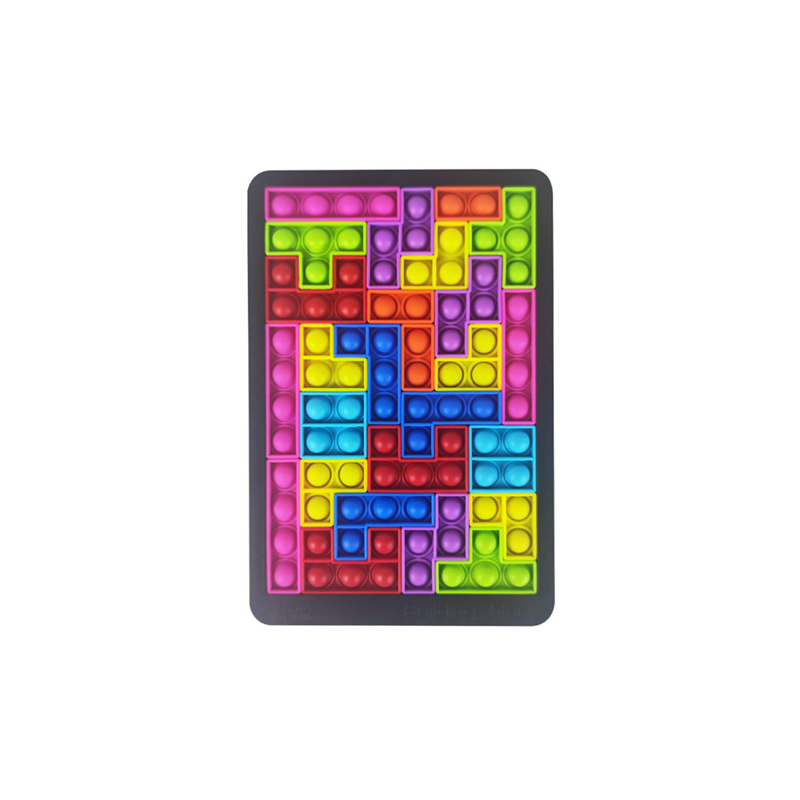 Vzdělávací hračky silikonové puzzle tlačí popové hračky pro děti