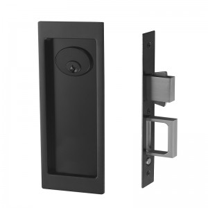 1801 Modern Rectangular Pocket Sliding Door Mortise Lock, těžký klíčový vstupní sada zámku